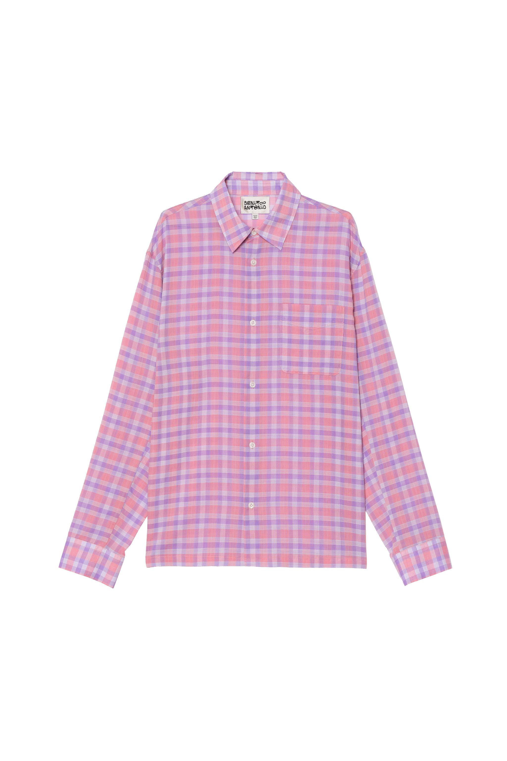 Мужские рубашки Zara RELAXED FIT CHECK SHIRT — фото 3