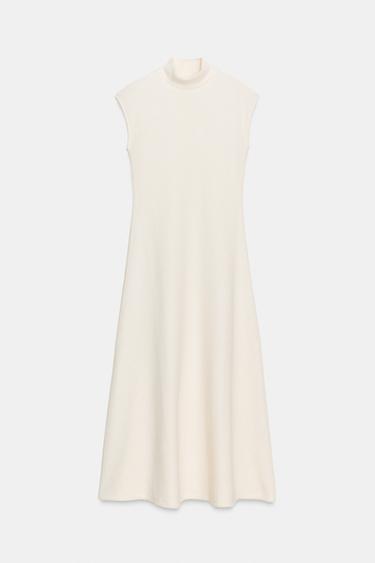 ROBE LONGUE SOFT - Écru de Zara - Image 4