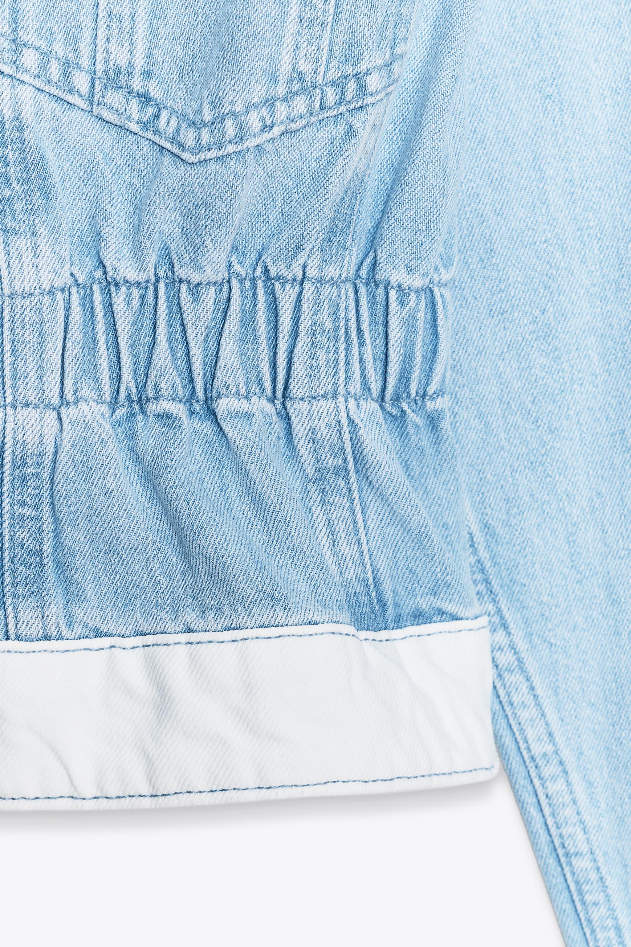 JAQUETA Z1975 DENIM COMBINADA - Azul-médio | ZARA Brasil