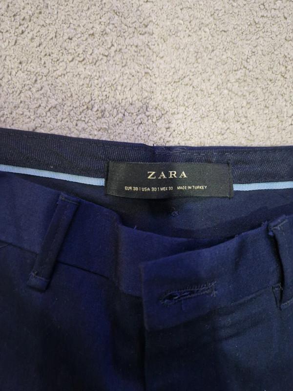 NAVY BLUE SMART TROUSERS - Image 2