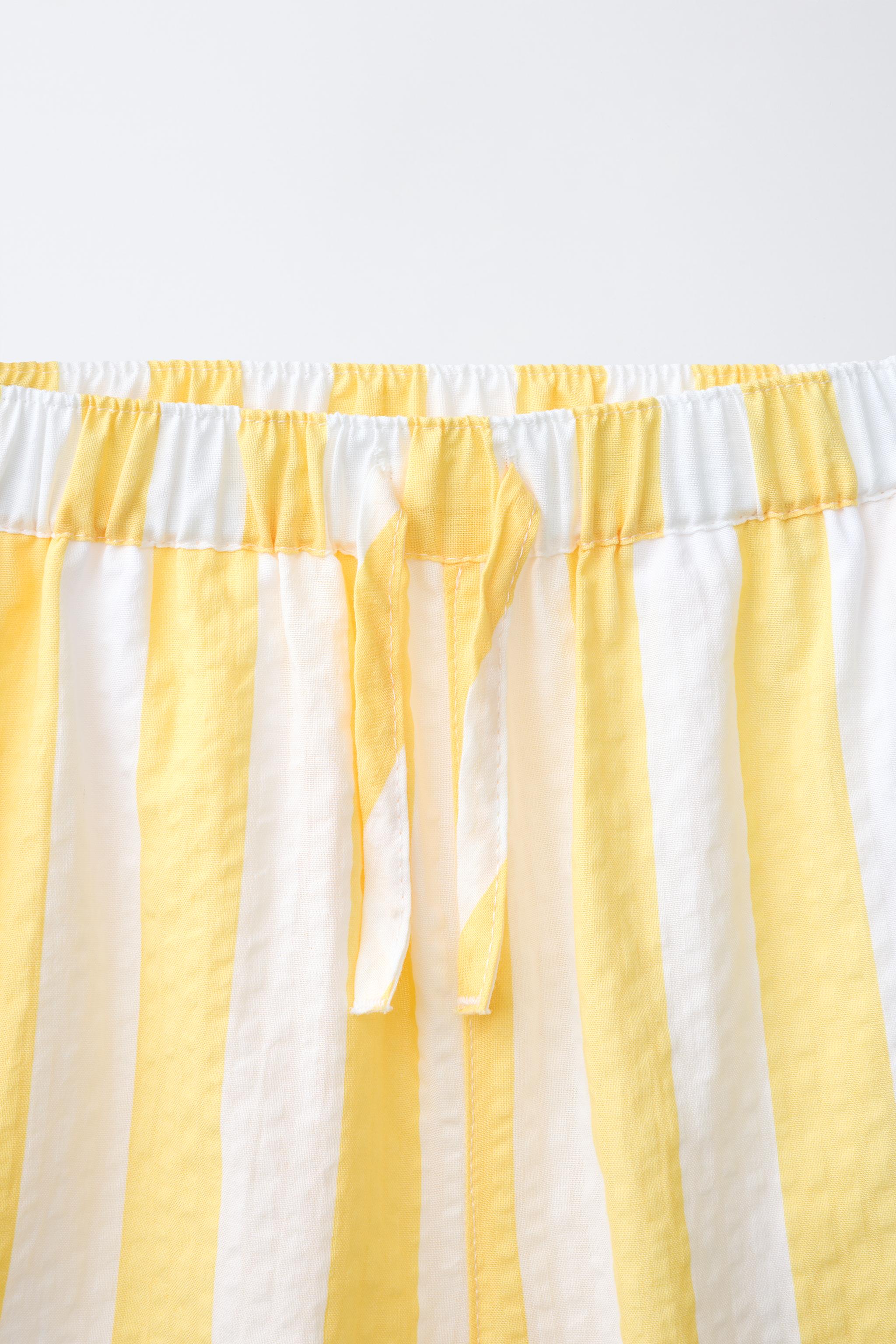PANTALON SEERSUCKER À RAYURES