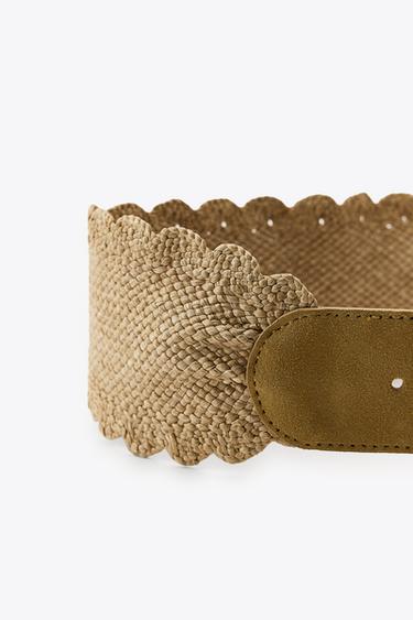 CEINTURE EN RAPHIA COMBINÉ - Beige de Zara - Image 2