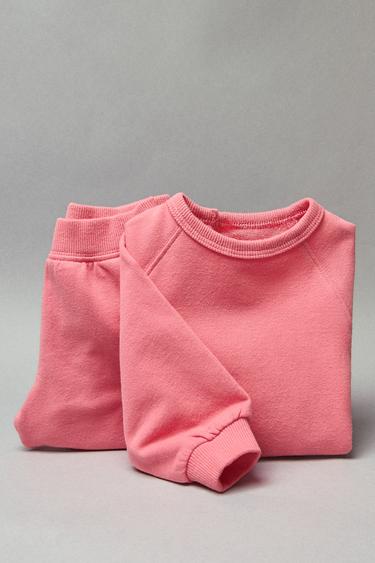 SWEATSHIRT AND JOGGER TROUSERS SET - Pink by Zara