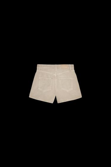 Zara MOM FIT SHORTS Z1975 - taupe brown