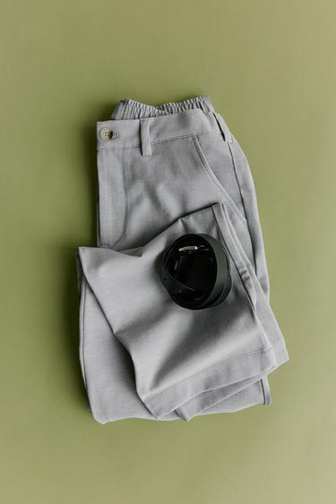 PANTALÓN RELAXED FIT COMFORT - Gris perla de Zara