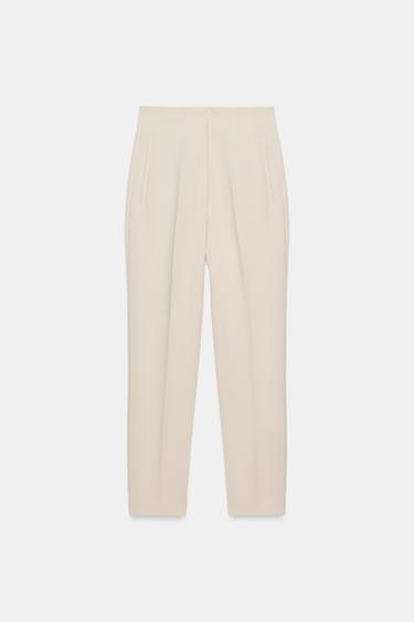 PANTALÓN TIRO ALTO - Crudo medio de Zara