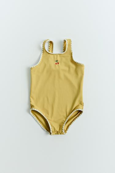2-6 ANNI/ COSTUME RICAMATO - Kaki di Zara
