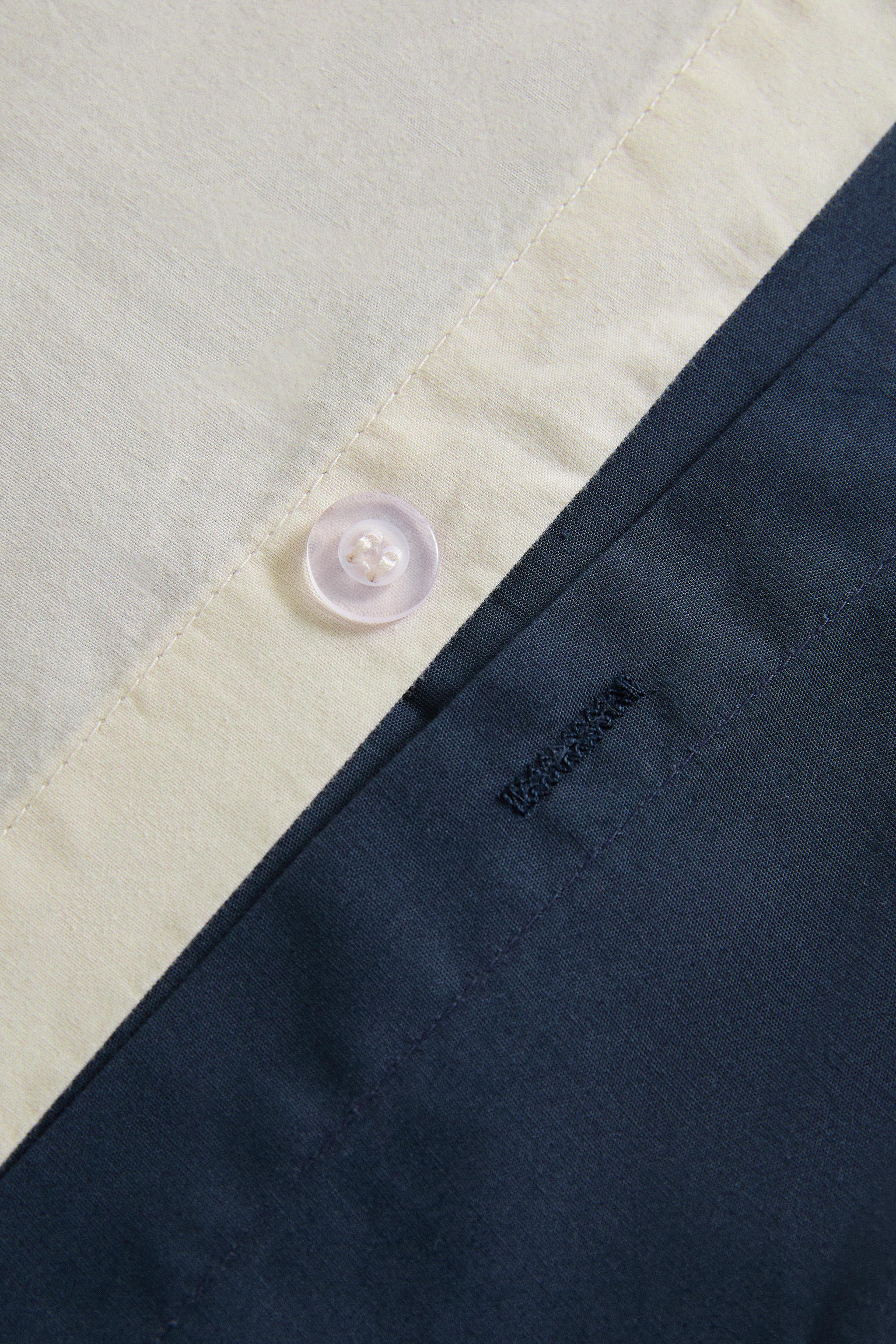 HOUSSE DE COUETTE PERCALE COTON RÉVERSIBLE