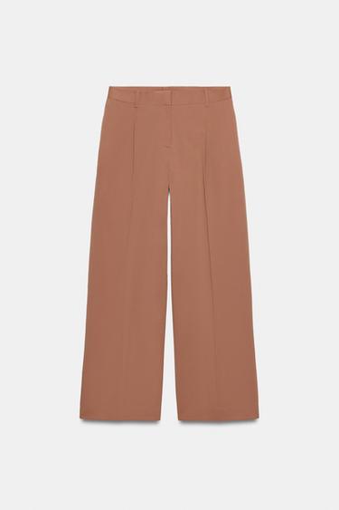 STRAIGHT TROUSERS WITH DARTS - Beige-pink by Zara - Image 5