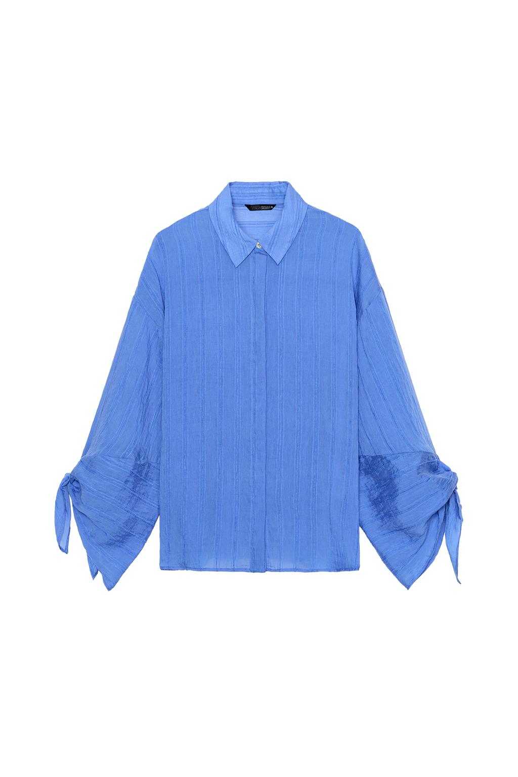 STRIPED BOW SHIRT - image 3