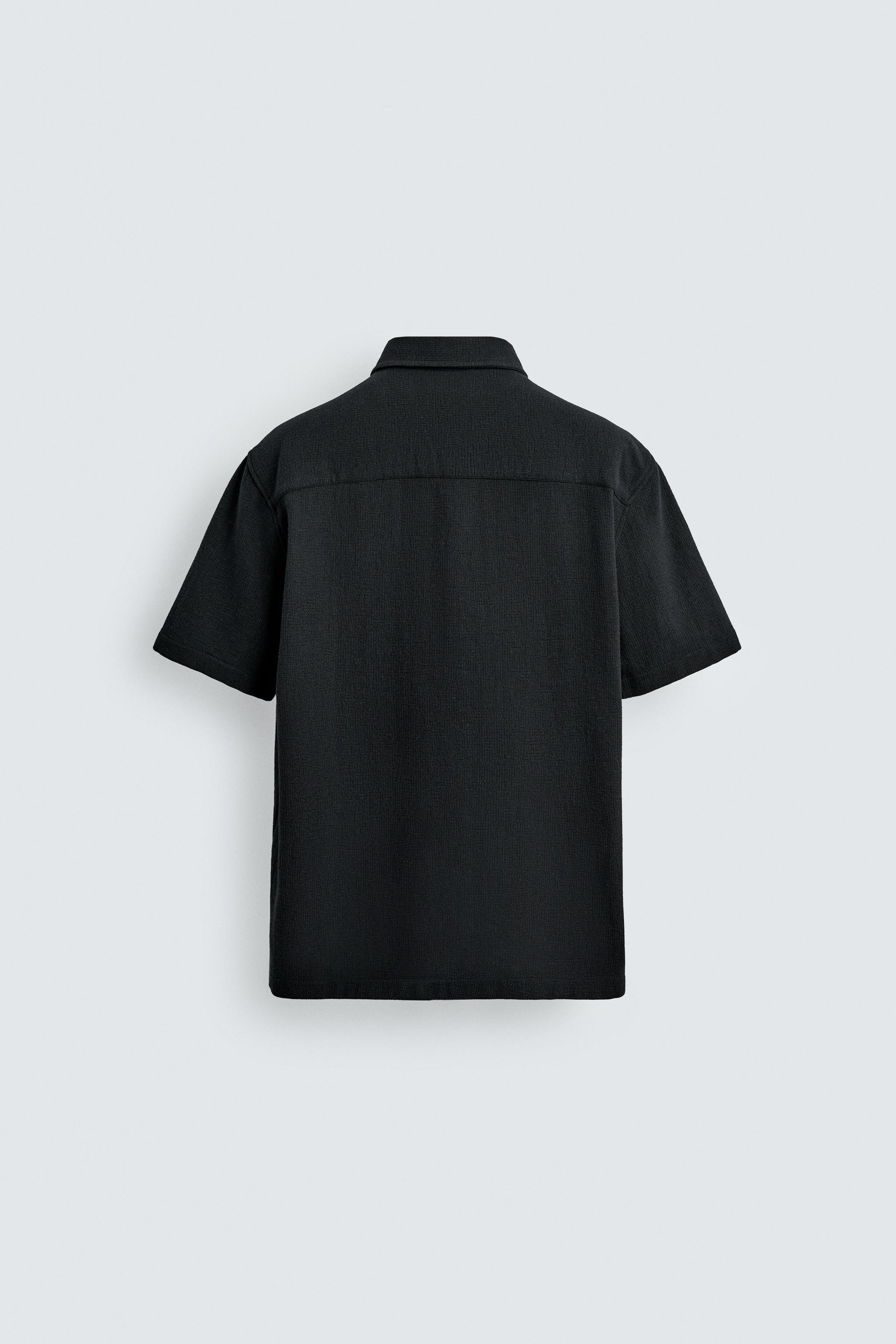 REGULAR FIT TEXTURED SHIRT