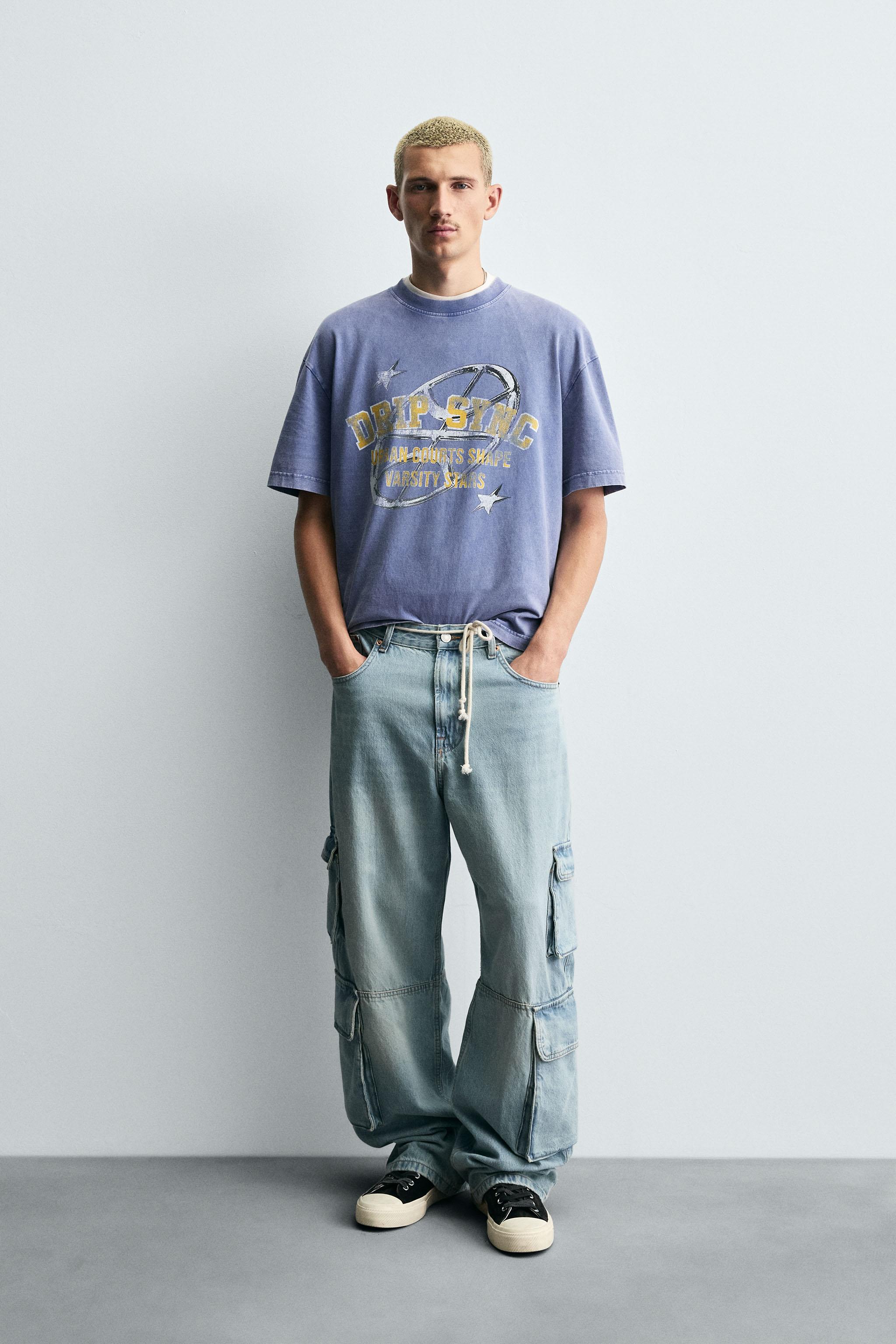 VARSITY GRAPHIC PRINT T-SHIRT - Mauve | ZARA United States