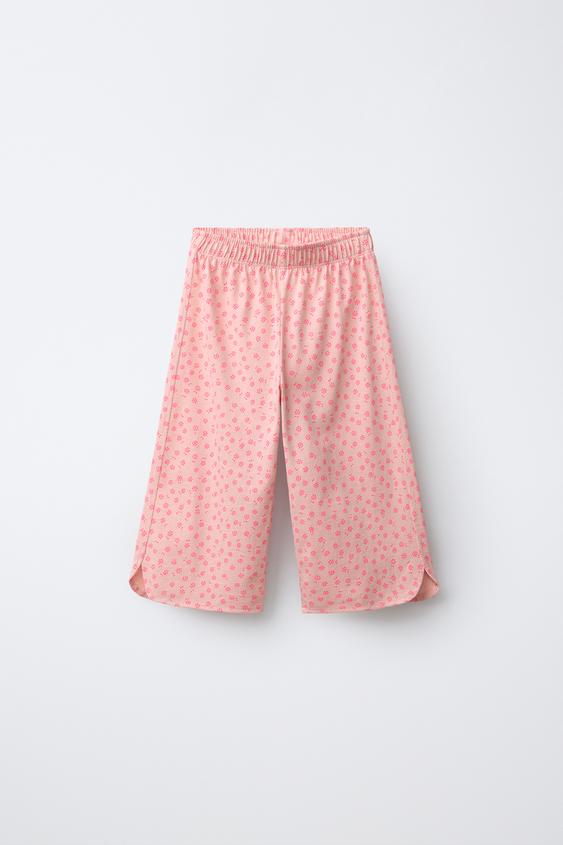 FLORAL CULOTTES - Pink by Zara - Image 0