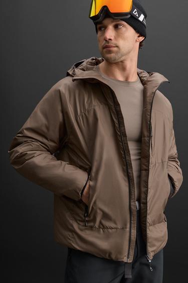 MID-LAYER PADDED JACKET - Dark tan by Zara - Image 6