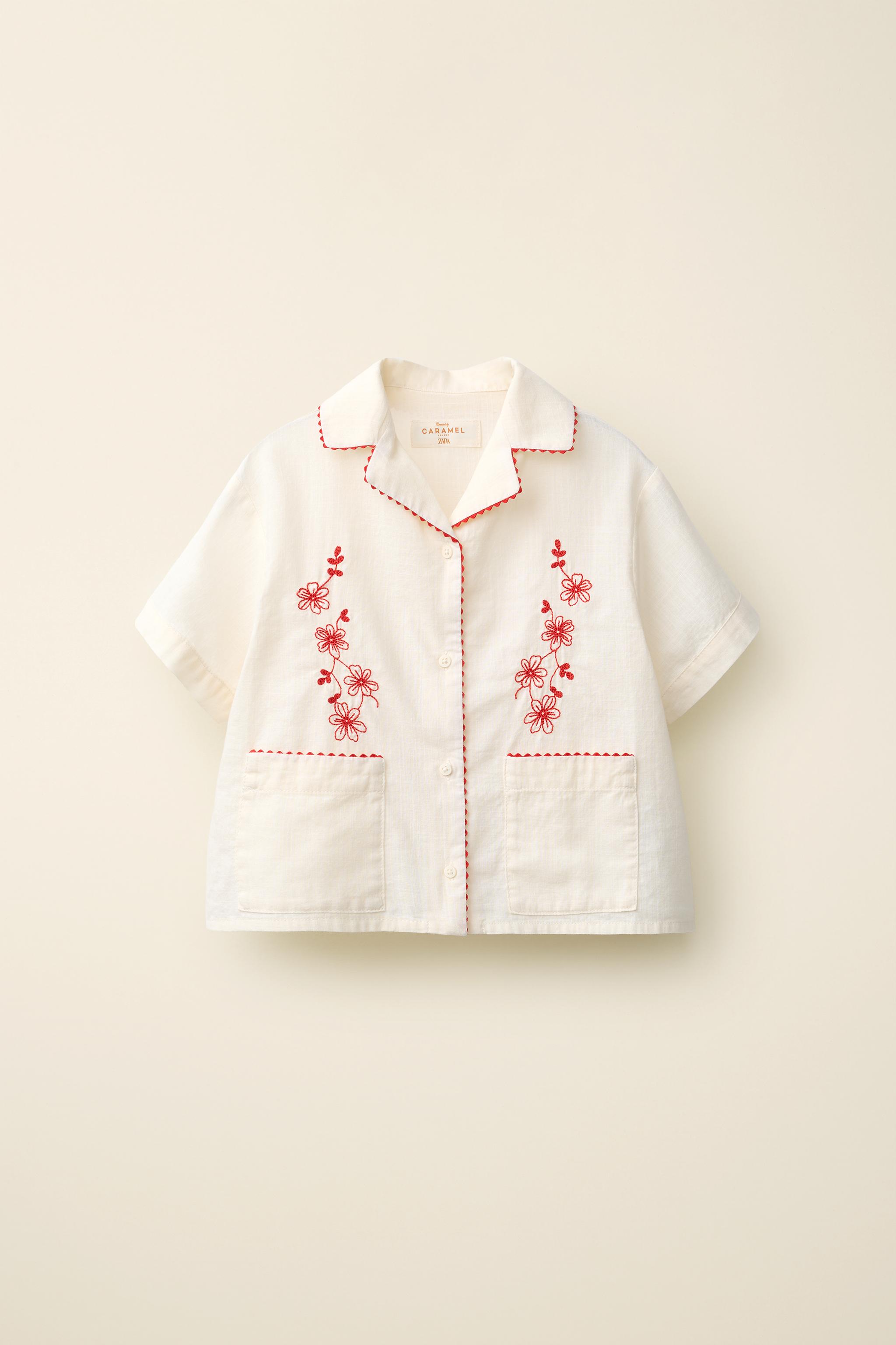 EMBROIDERED SHIRT CREATED BY CARAMEL LONDON X ZARA