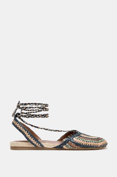 WOVEN FLAT SHOES - Multicoloured by Zara - Image 2