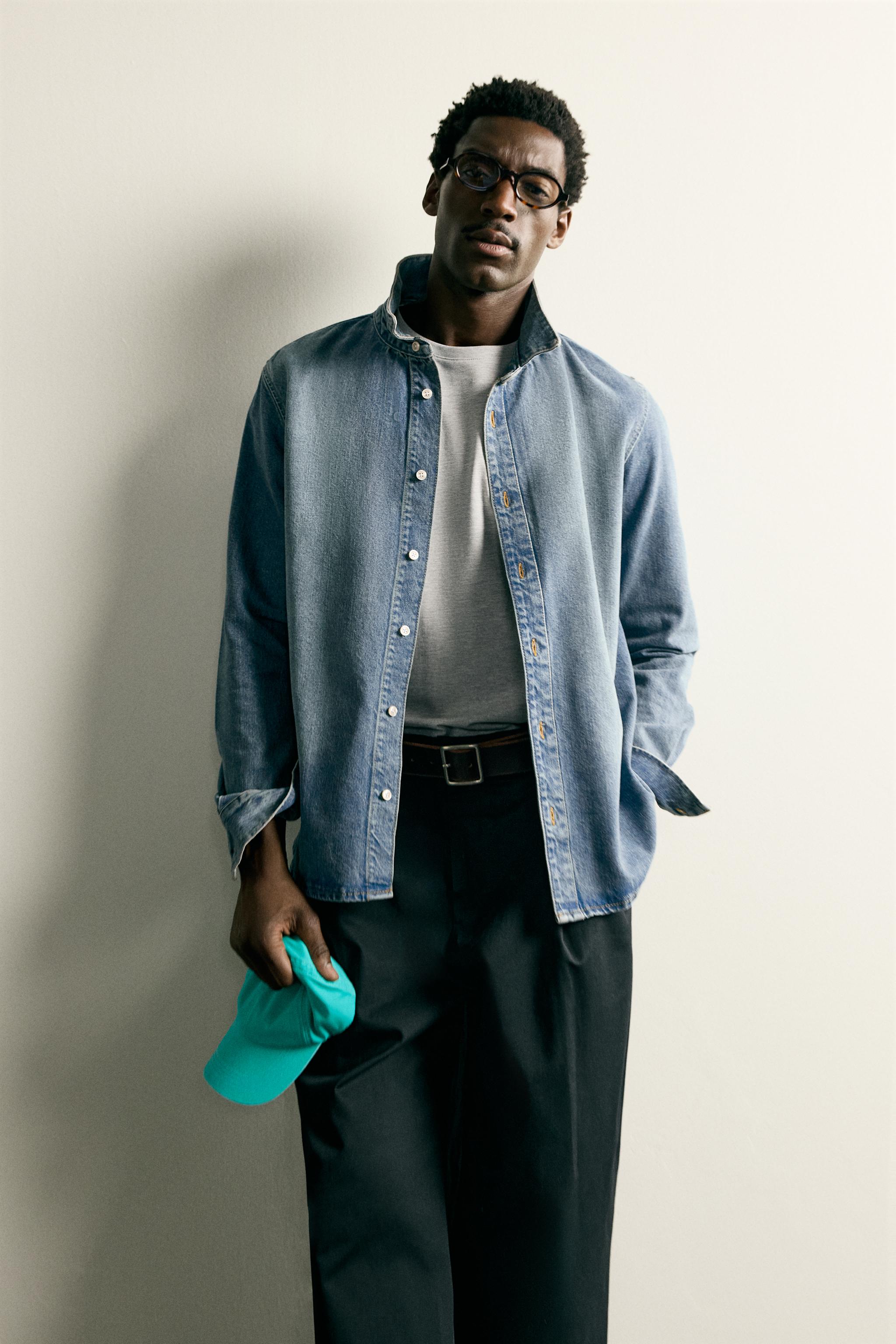 COTTON LYOCELL DENIM OVERSHIRT