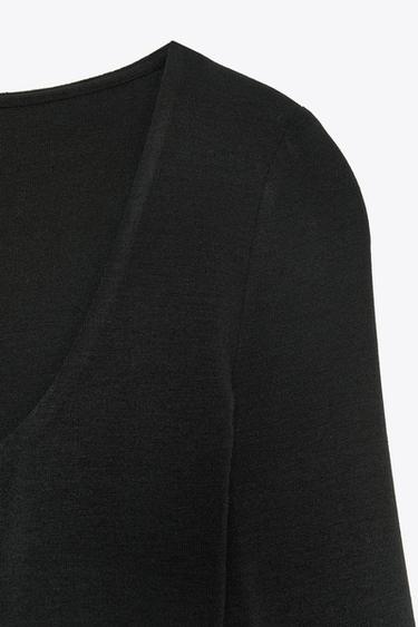 SOFT LONG SLEEVE BODYSUIT - Black by Zara - Image 6