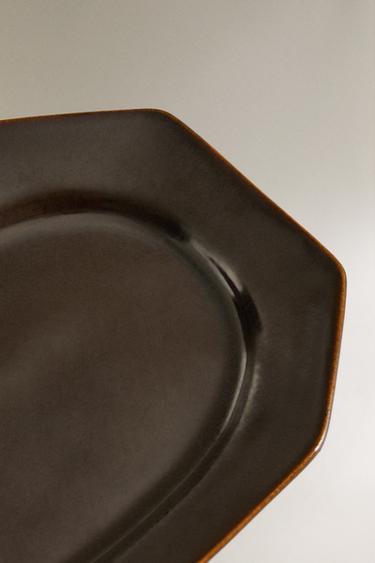STONEWARE TRAY - Brown by Zara - Image 2