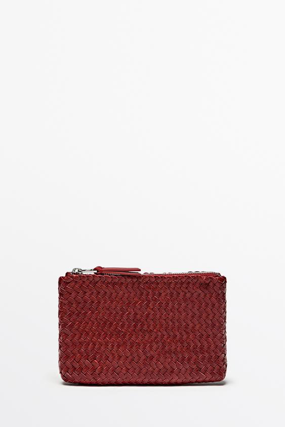 Braided nappa leather pouch bag from Zara - $130