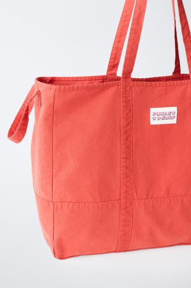 SAC TOTE BAG PUKAS SURF - Rouge de Zara - Image 2