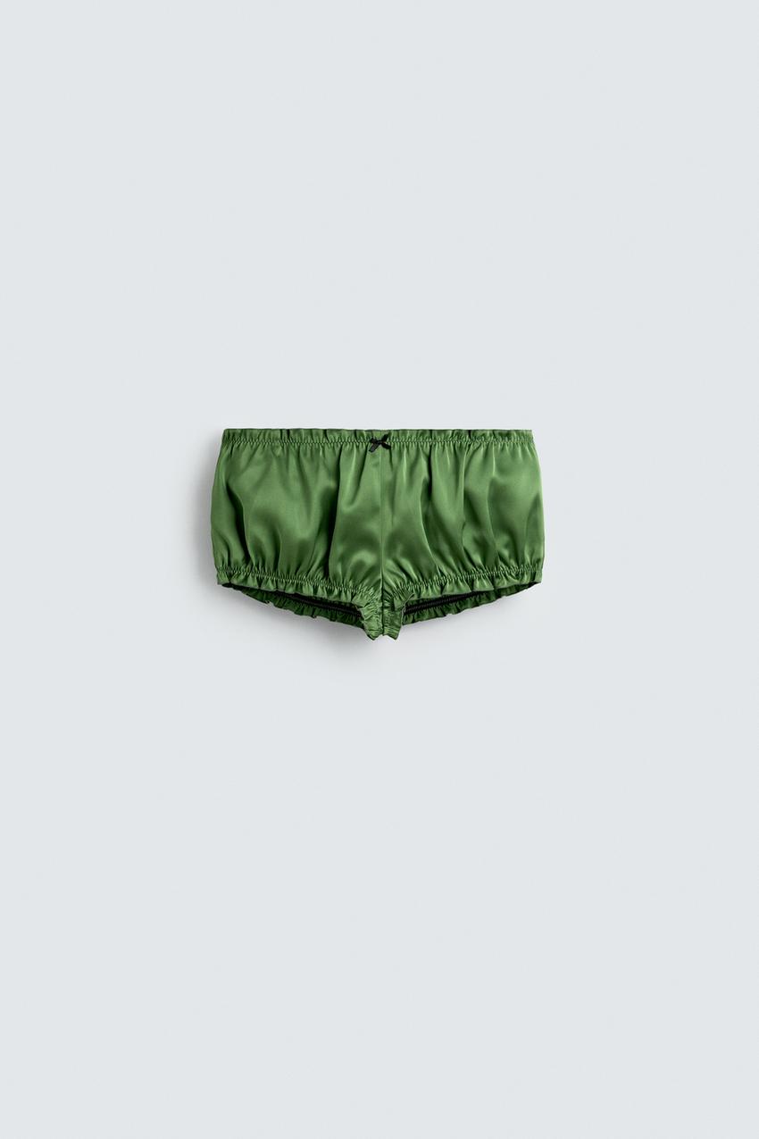 SATIN SHORTS HARRY LAMBERT FOR ZARA X DISNEY