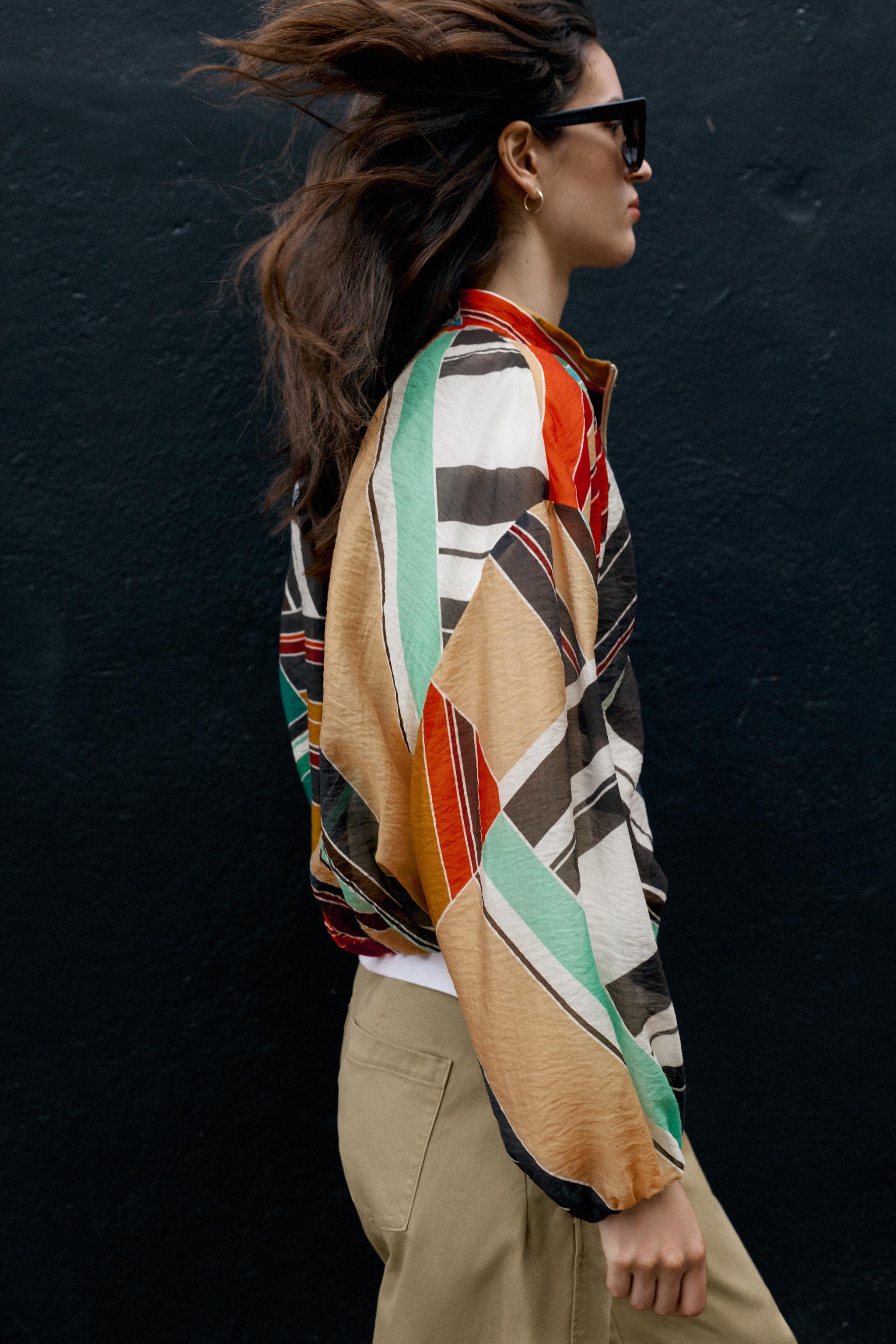BLOUSON BOMBER IMPRIMÉ