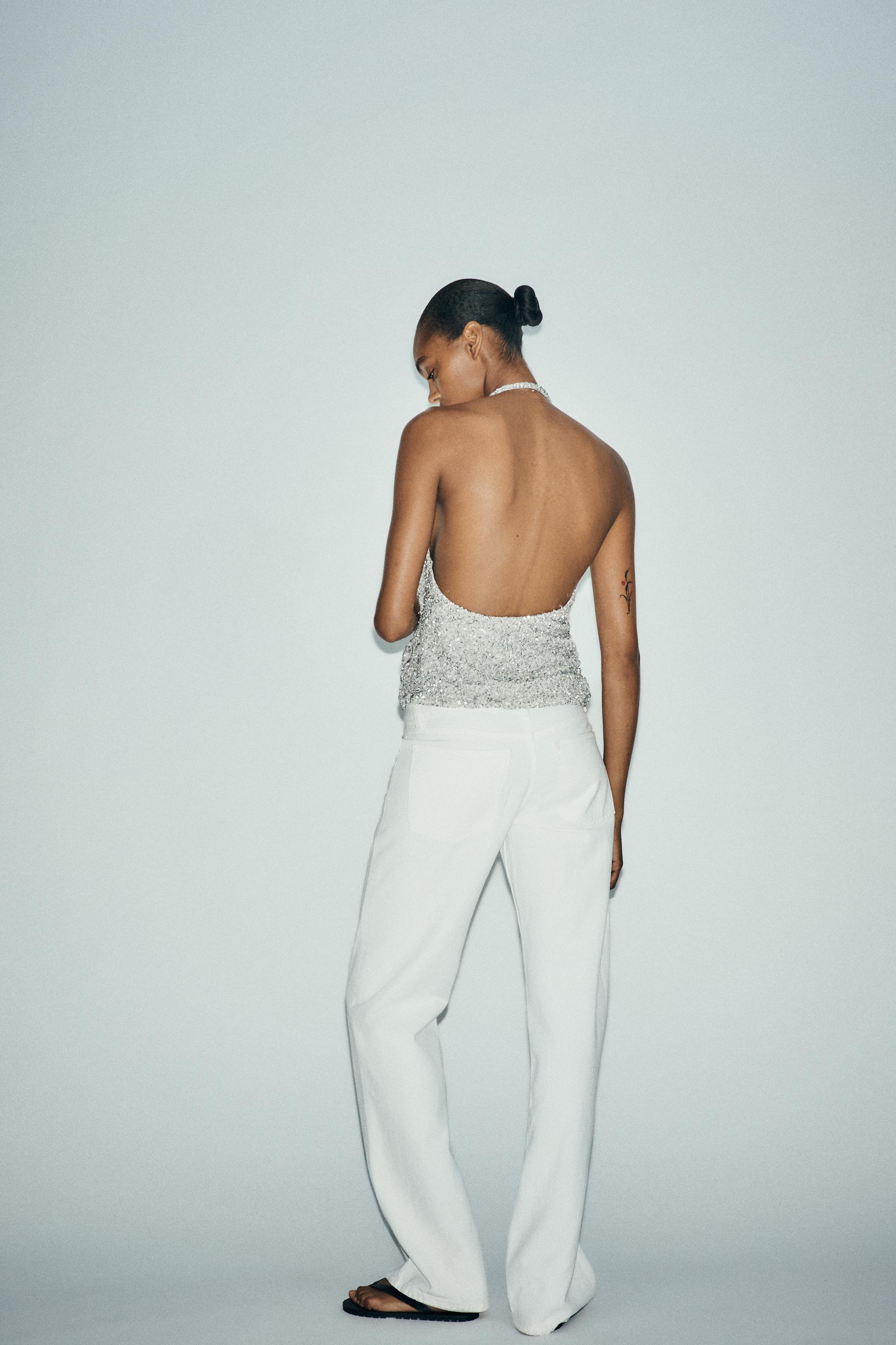 TOP PLIS PAILLETTES