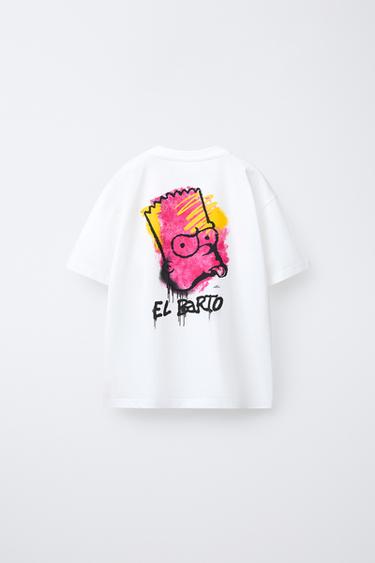 BART THE SIMPSONS ™ MATT GROENING GRAFFITI T-SHIRT - White by Zara - Image 1