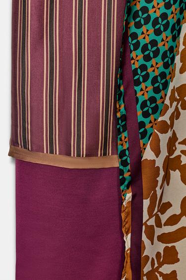 PARÉO-FOULARD À IMPRIMÉ - Multicolore de Zara - Image 7