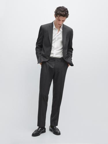 Zara Cold wool suit trousers - Anthracite Gray - Image 0
