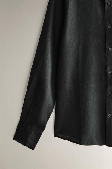 LINEN SHIRT - Mid-grey by Zara - Image 2