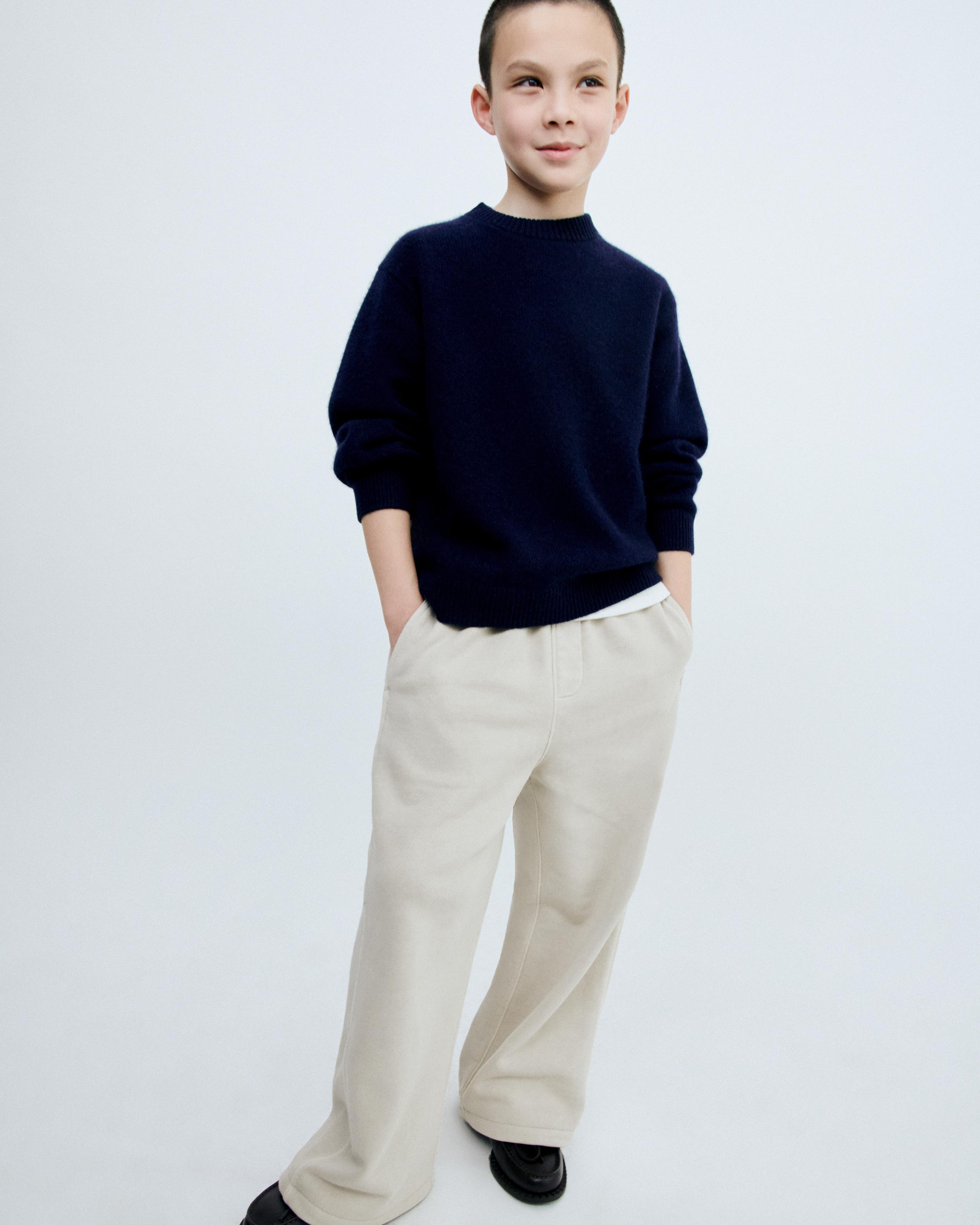 STORIESZ - 100% CASHMERE KNIT JUMPER — Dark navy