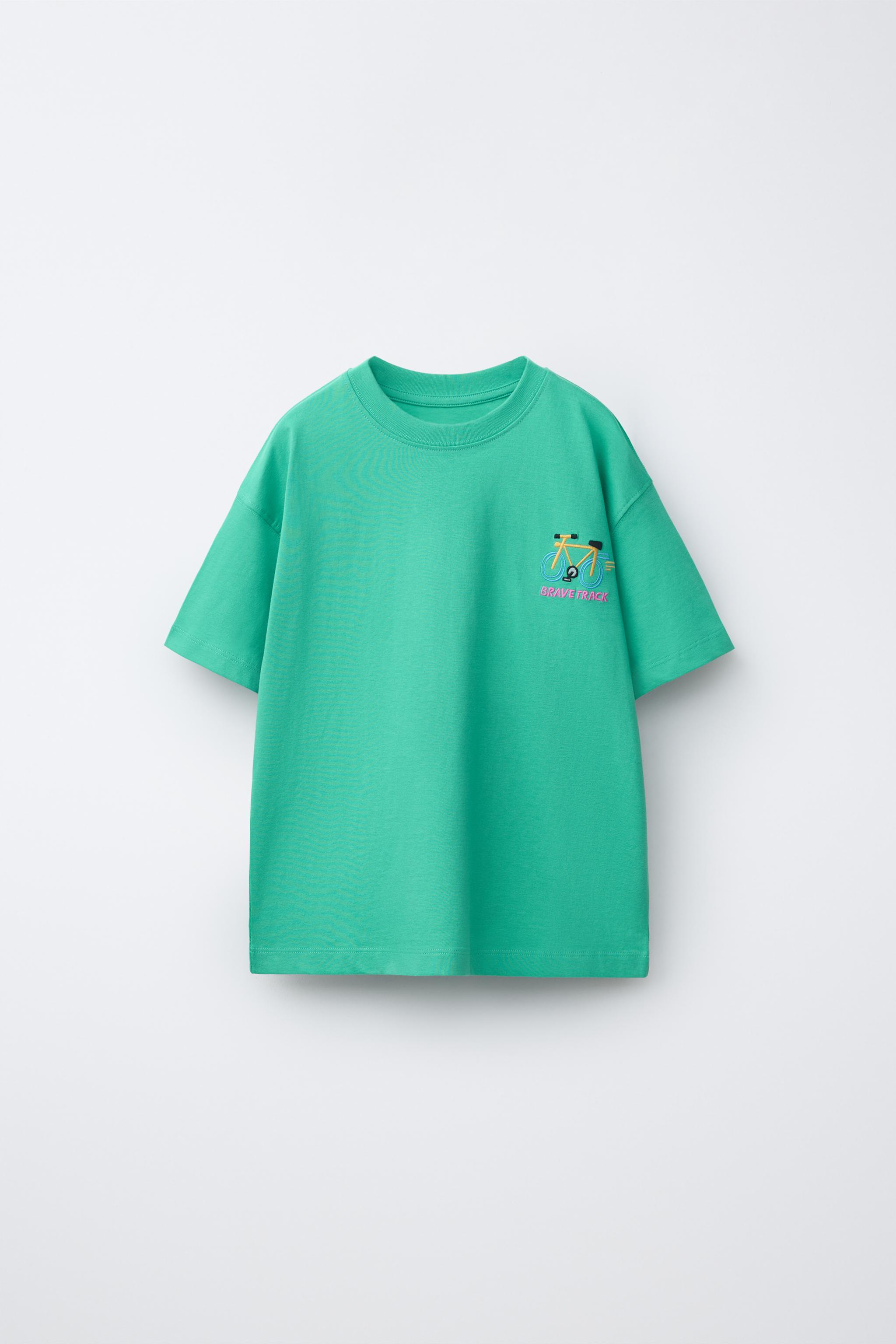 TKページ EMBROIDERED T-SHIRT - White | ZARA United States