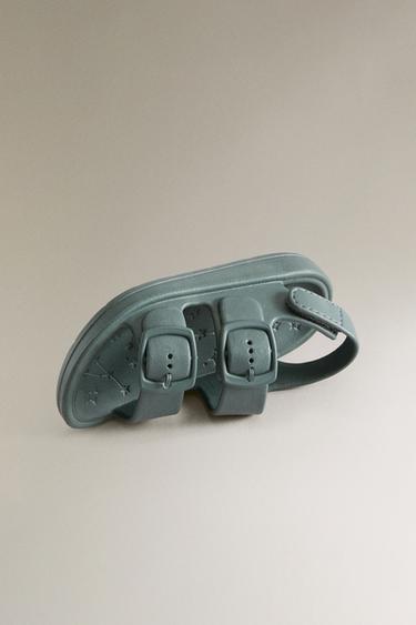 CHUNKY SANDALS WITH BUCKLES - Green by Zara - Image 2