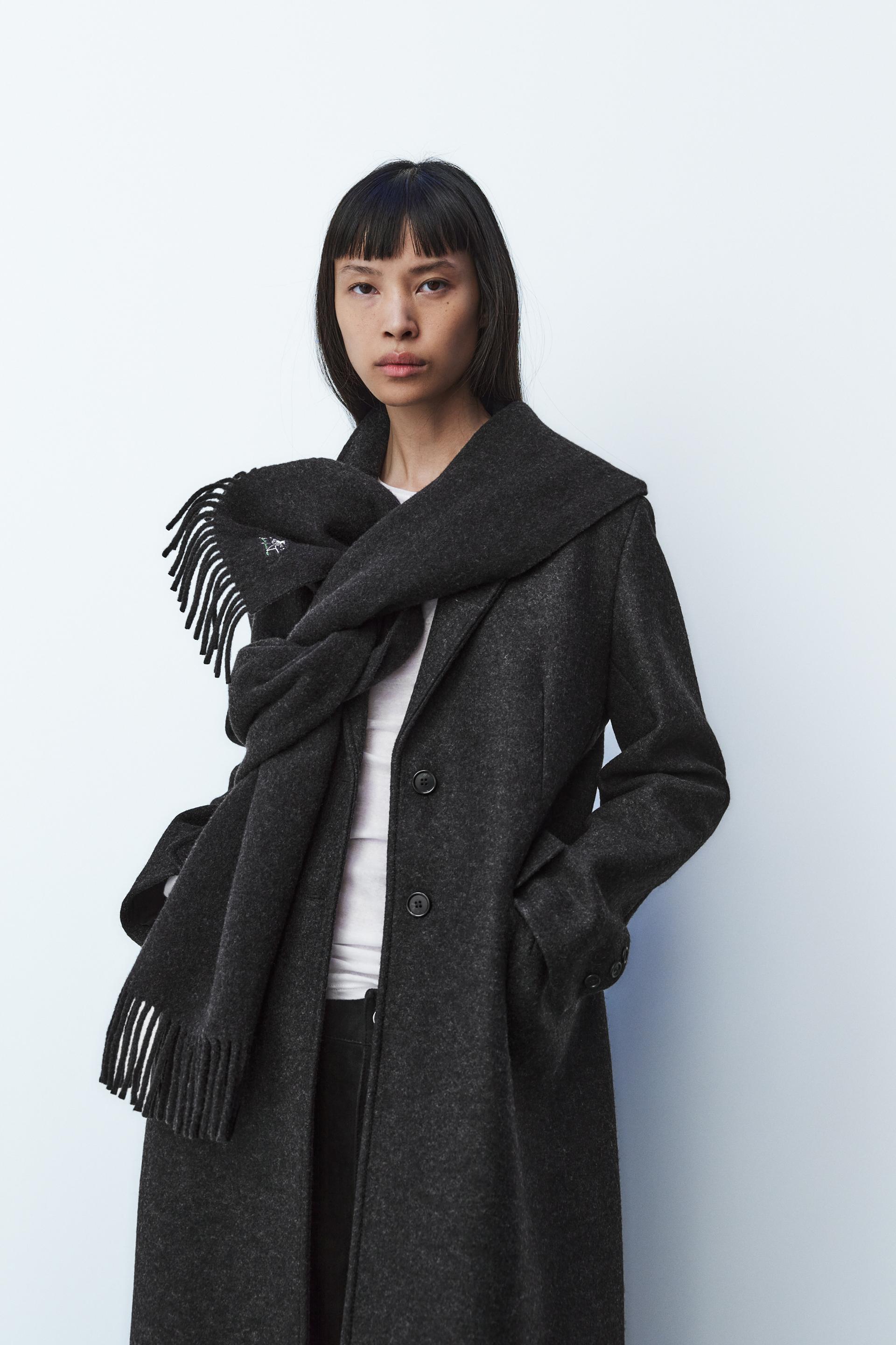 Zara Bnwt 2024. Black Wool Maxi Long Coat and 50 similar items