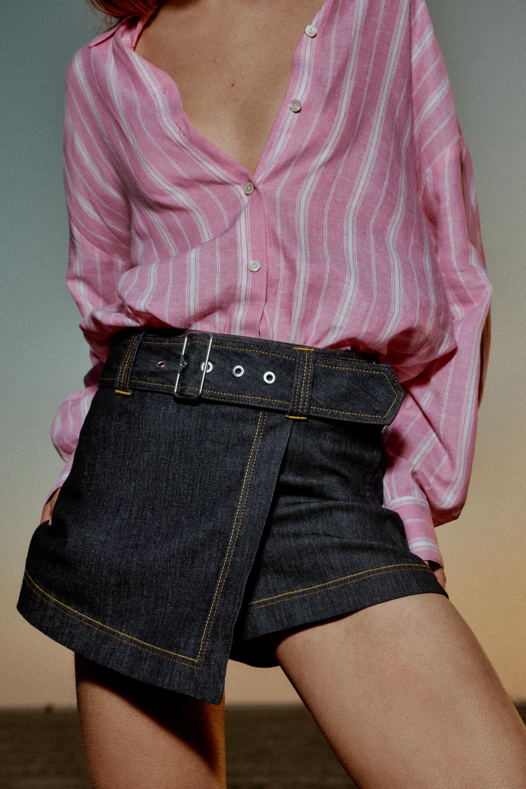 JUPE-PANTALON Z1975 CROISÉE À CEINTURE