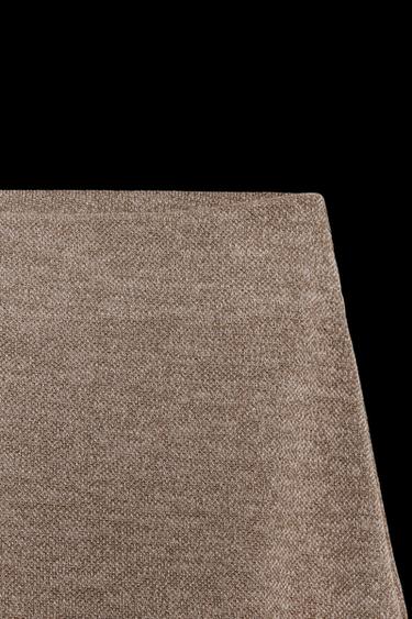 TEXTURED WIDE-LEG TROUSERS - Light brown by Zara