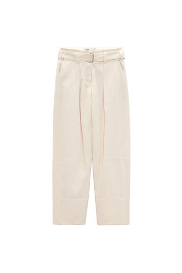 COTTON TROUSERS WITH BELT
