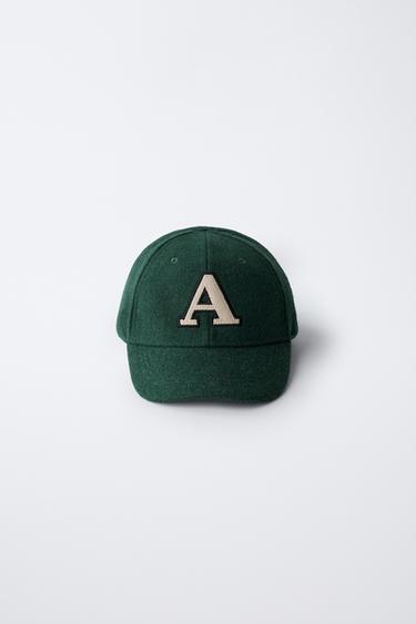 Zara INITIAL FABRIC CAP - Green marl