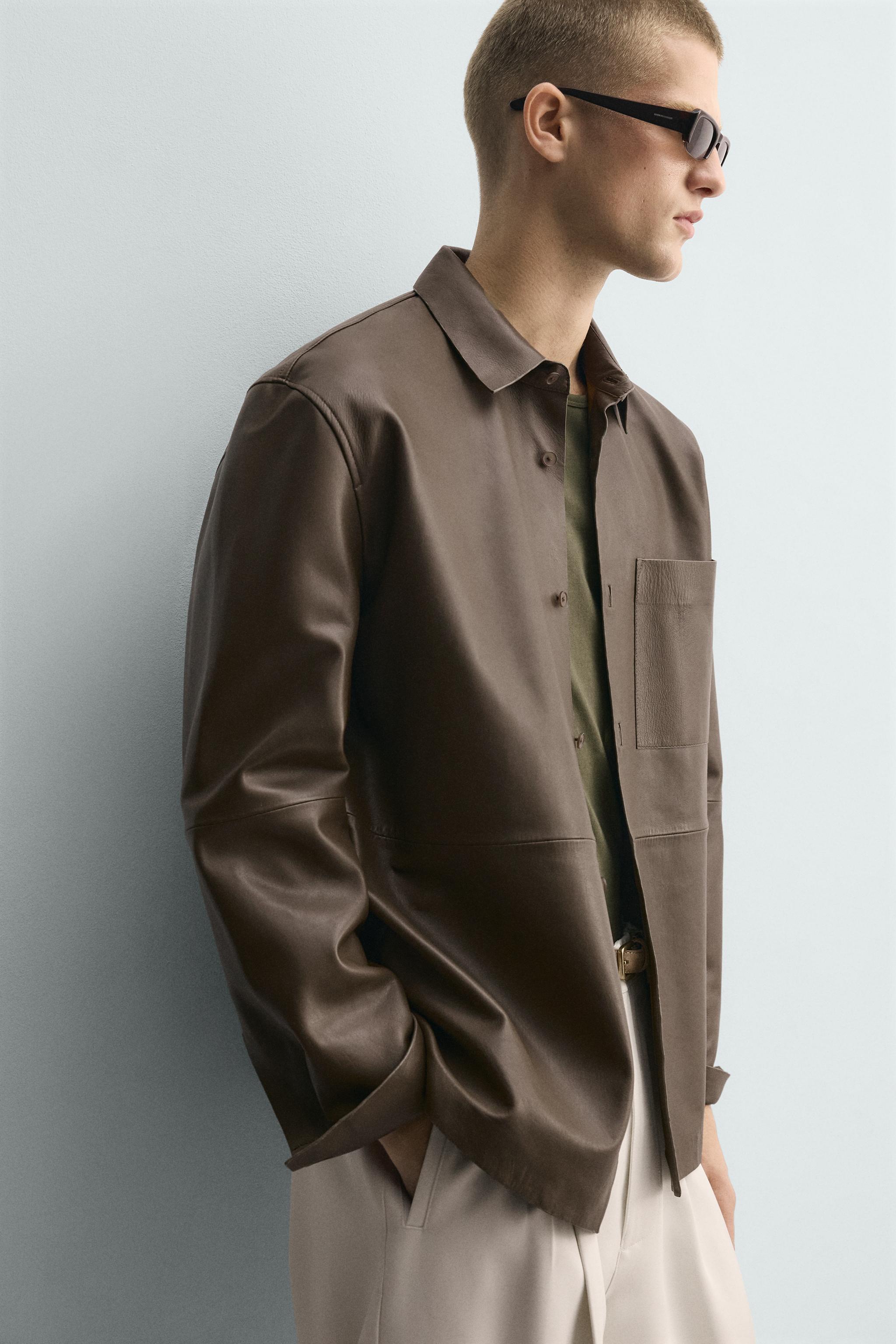 LEATHER POCKET SHIRT