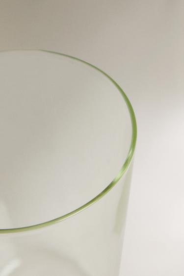 BOROSILICATE MUG WITH INITIAL A - Greenish by Zara - Image 4