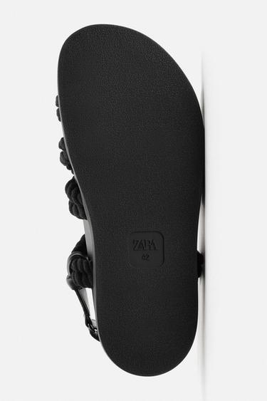 CORD SANDALS - Black by Zara - Image 5