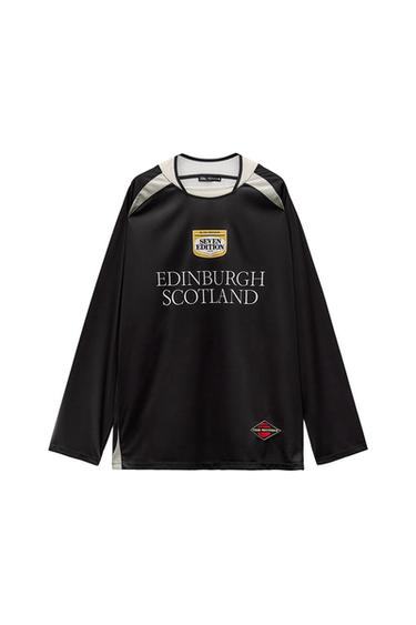 CONTRAST FOOTBALL T-SHIRT