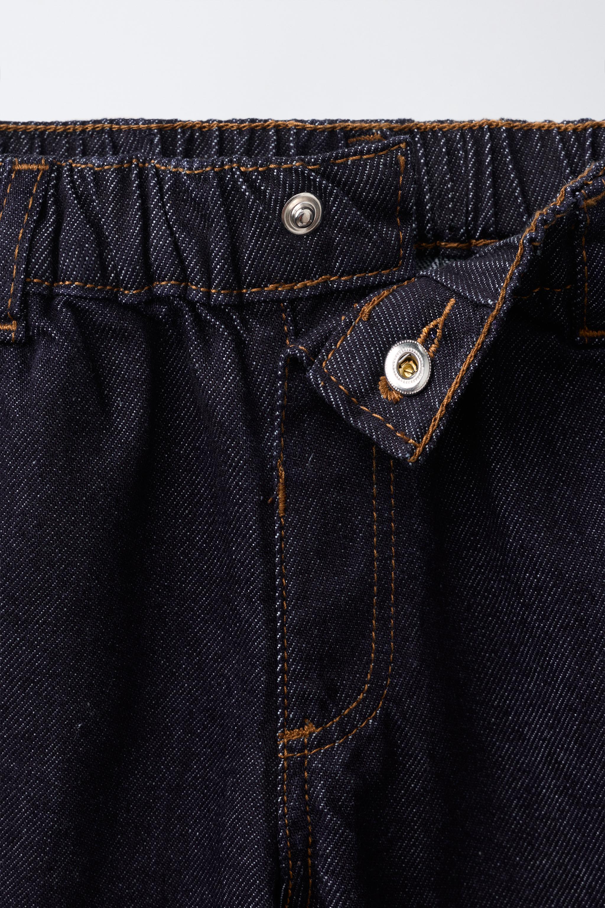 ZARA TIMELESS - STRAIGHT LEG TOPSTITCHED JEANS