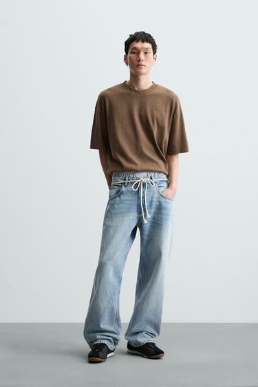WASHED RELAXED FIT T-SHIRT - Dark brown by Zara - Image 0