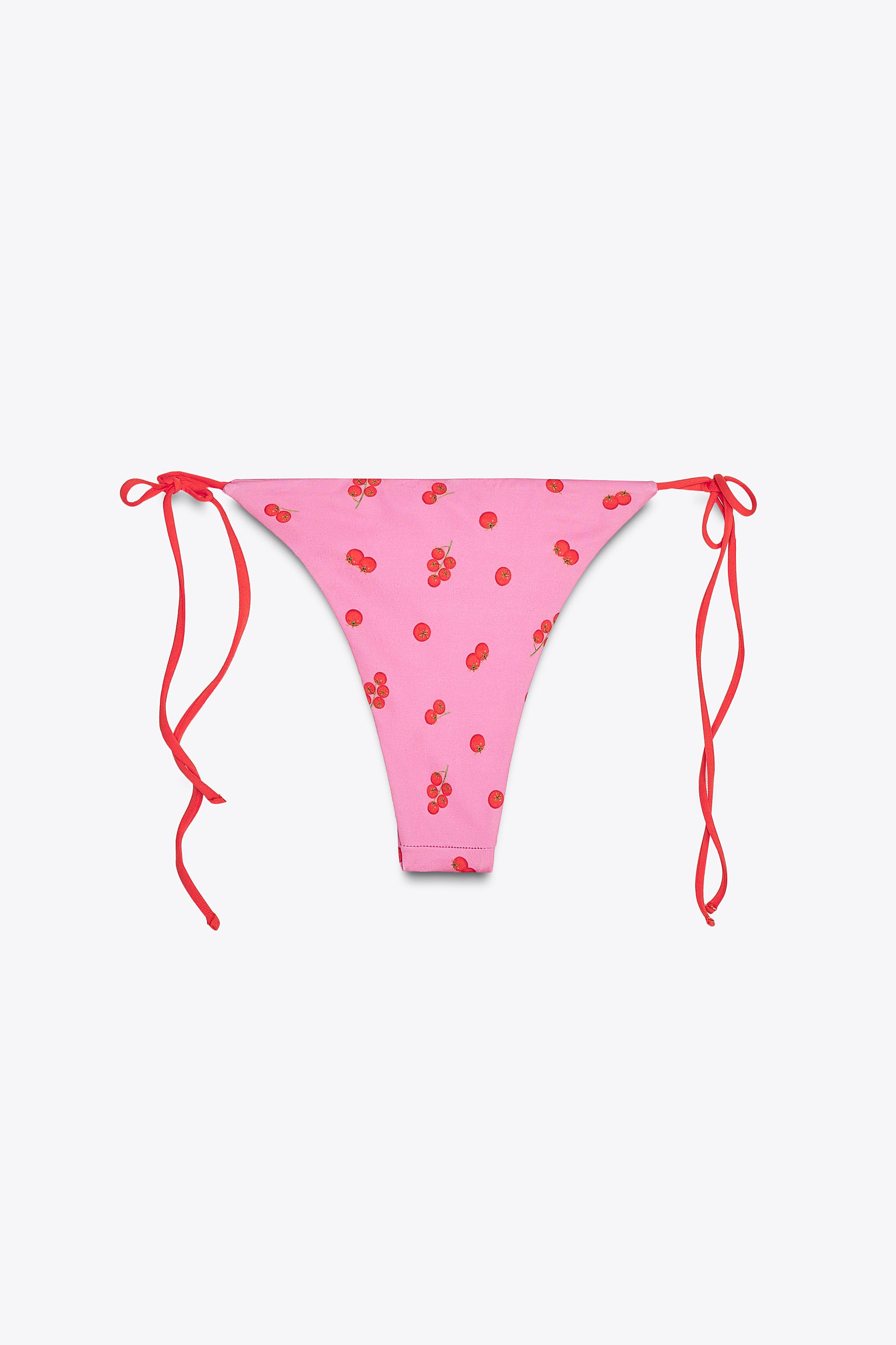 BAS DE BIKINI À IMPRIMÉ TOMATES