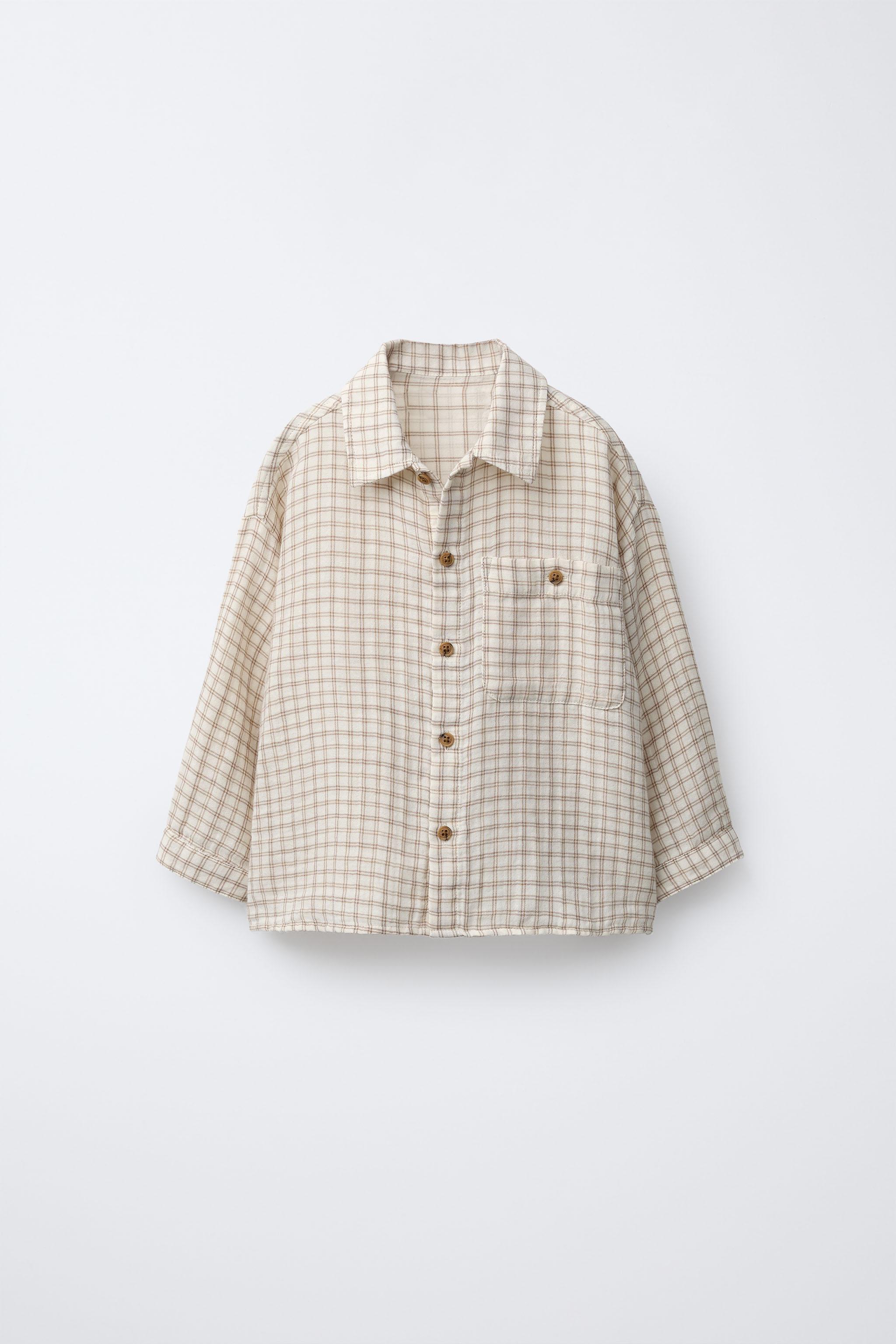 CHEMISE À CARREAUX ET POCHE