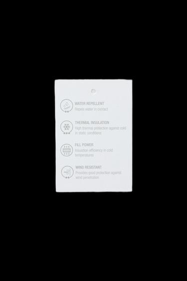 Zara WATER-REPELLENT FEATHER DOWN PUFFER COAT WITH REMOVABLE FAUX FUR HOODIE - Beige