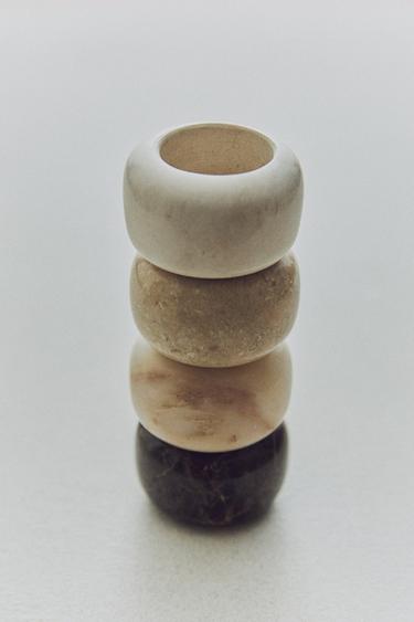 MARBLE NAPKIN RINGS (SET OF 4) -  by Zara - Image 5